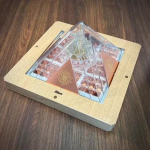 Shree Mid ULTRA - Sri yantra with Pyramid Yantra Copper