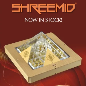 Shree Mid Gold - Sri yantra with Pyramid Yantra